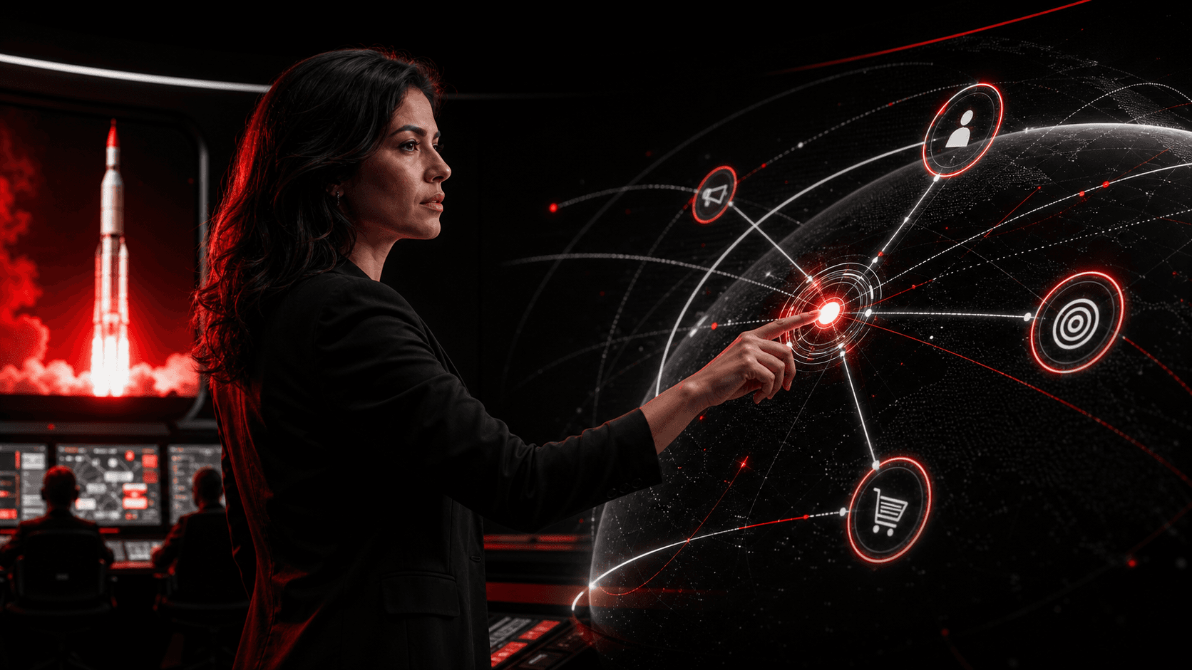 Estrategista de marketing digital analisando o plano de aquisição de um negócio de serviço